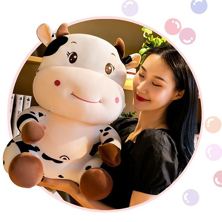 Mua Gấu bông bò sữa cao cấp 30cm Chính hãng Ưu đãi - Hình ảnh 4