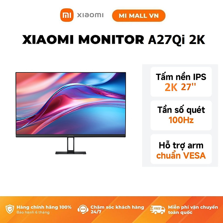 Mua Màn Hình Máy Tính Xiaomi 2K Monitor A27Qi EU 27inch / LCD IPS / 100Hz / 2K / 6ms - Phiên Bản Quốc Tế, Bảo Hành 36 Tháng tại WinhotechVN