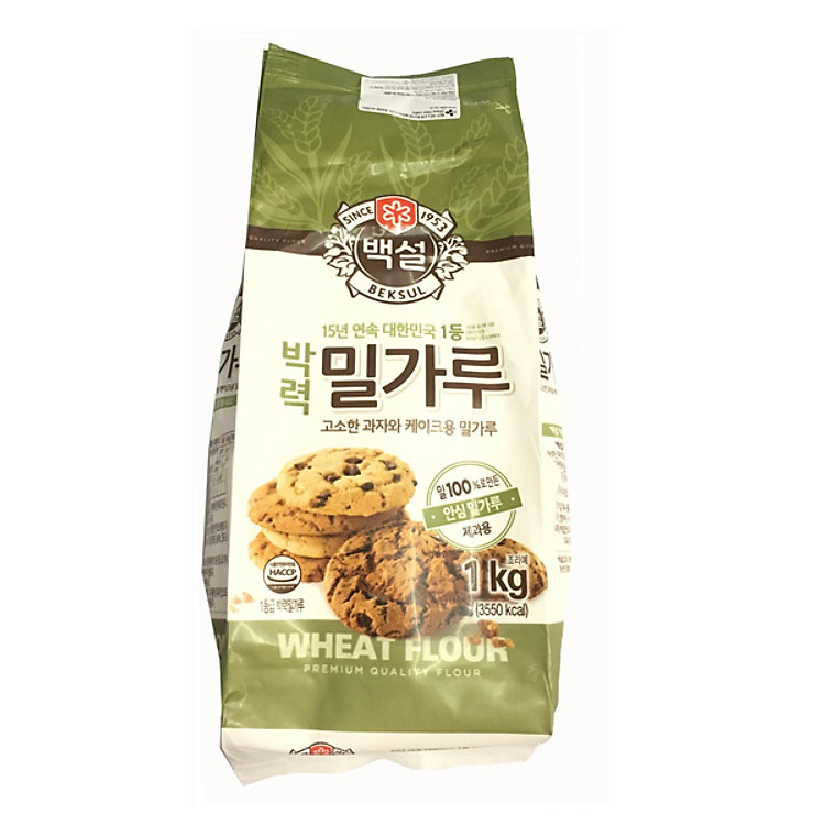 Bột Mỳ Làm Bánh Bông Lan, Bánh Nướng Beksul 1Kg- Nhập Khẩu Hàn Quốc