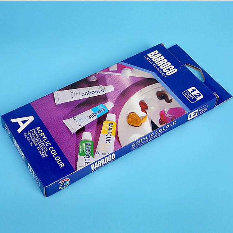 Màu nước Acrylic vẽ tranh, vẽ tường, vẽ áo vải giày, đất sét Nhật chống nước đa năng