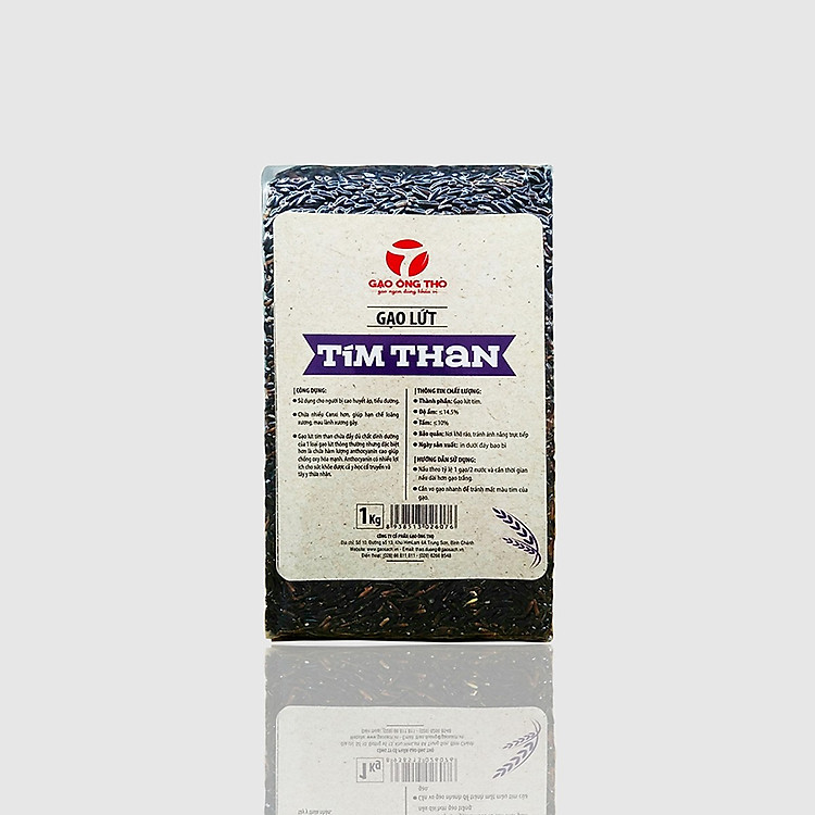 Gạo lứt tím than Ông Thọ 1 kg