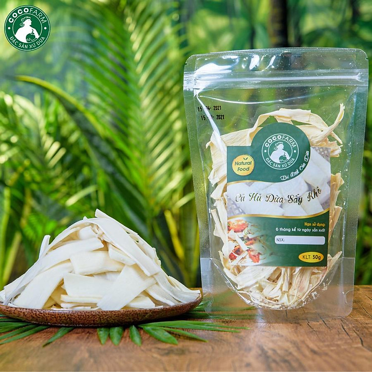 Củ hũ dừa sấy khô Cocofarm 50g