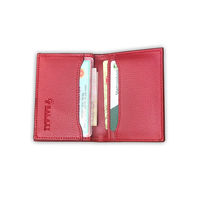 Ví Bóp Nam Nữ Nhỏ Gọn Cao Cấp Thời Trang Nhiều Ngăn Name Card Danh Thiếp Thẻ Galaxy Store GVMB0607NU (8x10.5cm) - Hàng Chính Hãng