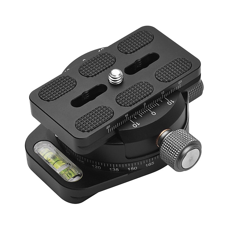 Kẹp đầu chân máy toàn cảnh bằng hợp kim nhôm có thể xoay 360 độ với tấm nhả nhanh