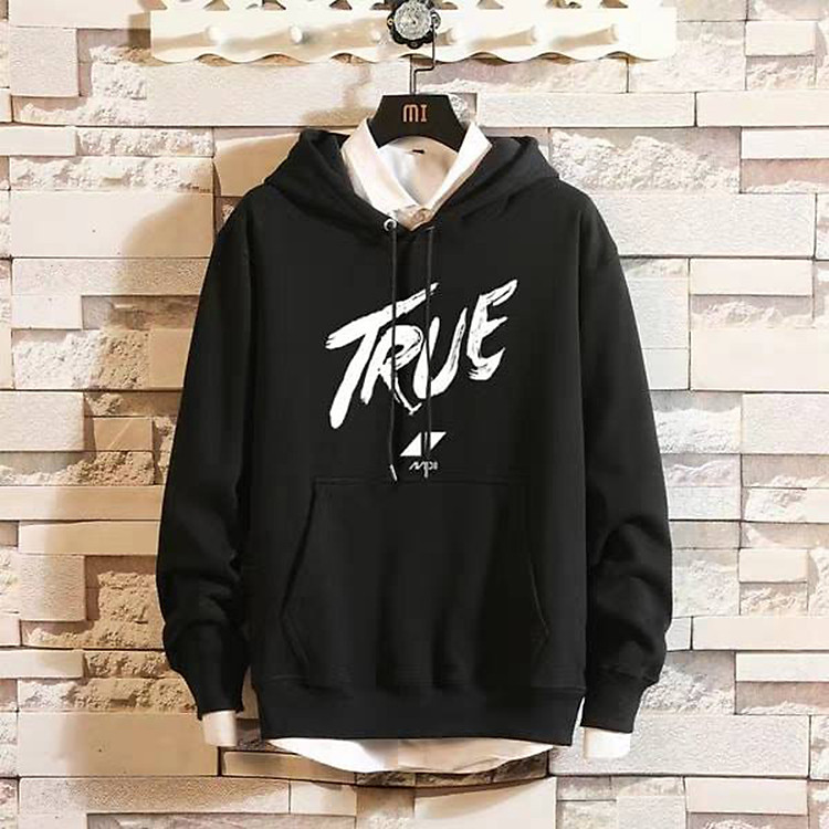 Áo Hoodie nỉ ngoại True đủ màu (unisex nam nữ đều mặc được)