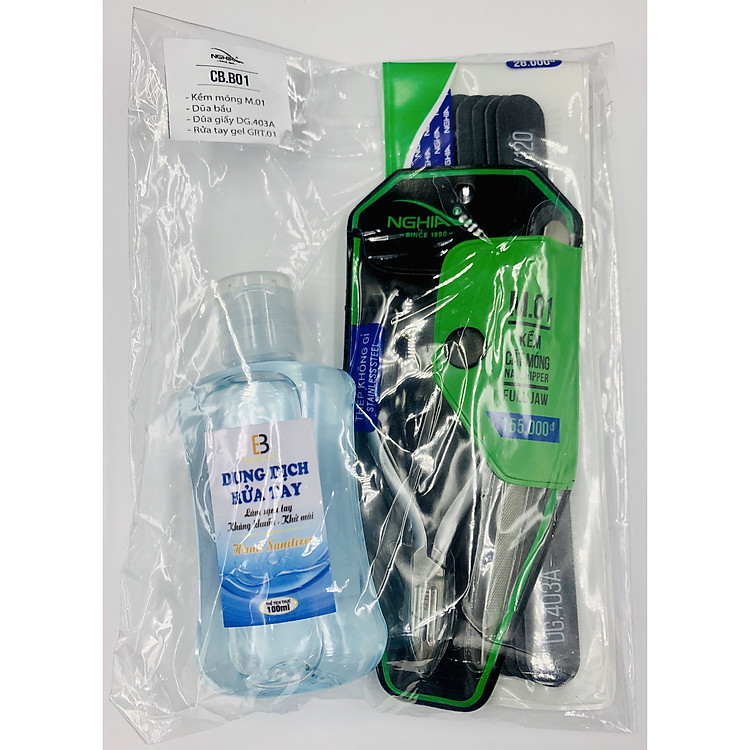 Bộ sản phẩm chăm sóc móng tay Kềm Nghĩa - Combo Basic