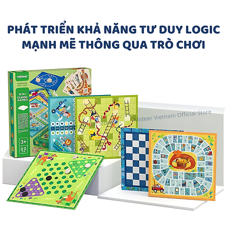Bộ Board Game 32 In 1 Mideer Chính hãng Giá tốt - Hình ảnh 4