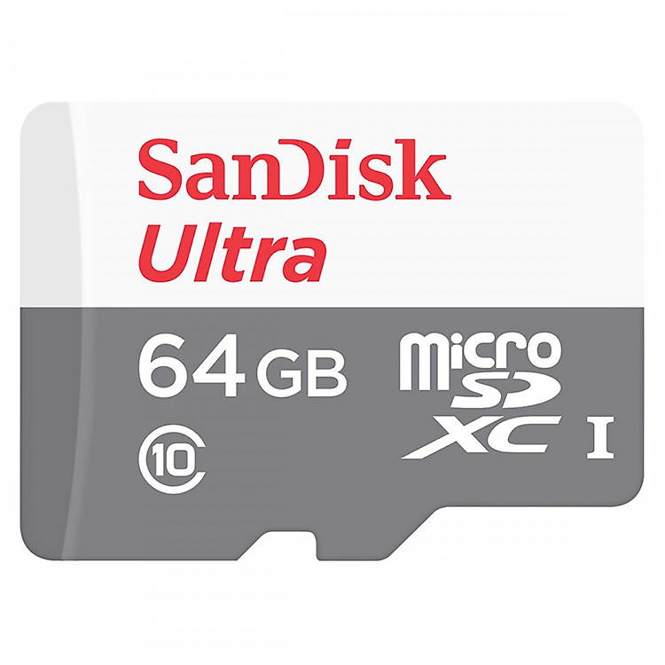 Thẻ Nhớ microSDXC SanDisk Ultra 64GB UHS-I - 80MB/s - Hàng Nhập Khẩu