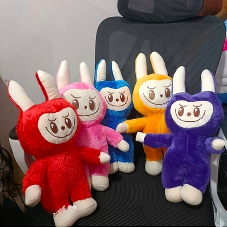 Thú nhồi bông Labubu đáng yêu - Đỏ Chính hãng Tiết kiệm - Hình ảnh 3