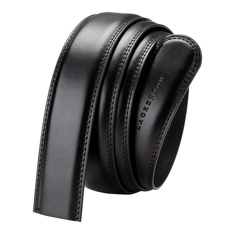 Thắt Lưng Da Laorentou Không Có Khóa Gài (Jdp001Jl5A) - Đen