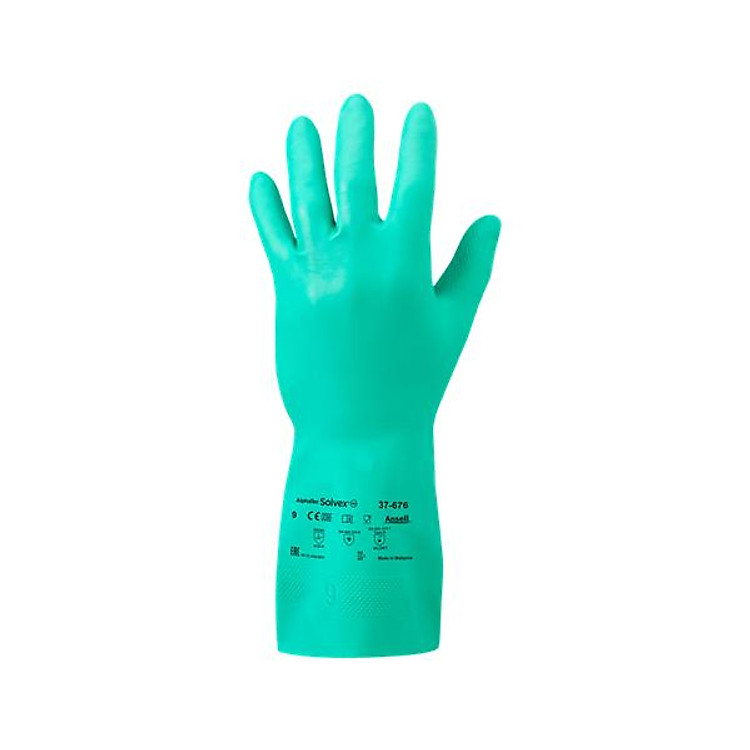 Găng tay cao su chống hóa chất, găng tay rửa chén Ansell 37-676