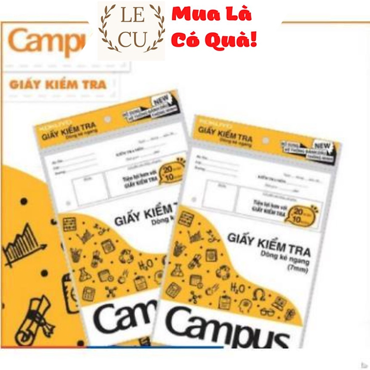 Giấy kiểm tra kẻ ngang TP-BM70G-30 (màu vàng)