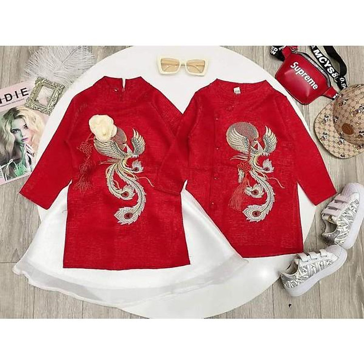 (Size 10-23kg)Áo dài cách tân cao cấp cho bé trai và bé gái