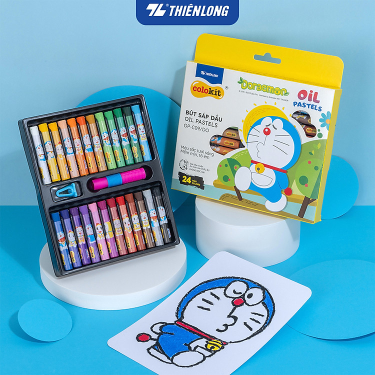 Bút Sáp Dầu Colokit Doraemon OP-C07