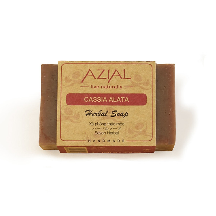 Xà phòng thảo mộc Azial Cassia Alata Herbal Soap 50g, 100% thiên nhiên phù hợp với mọi loại da