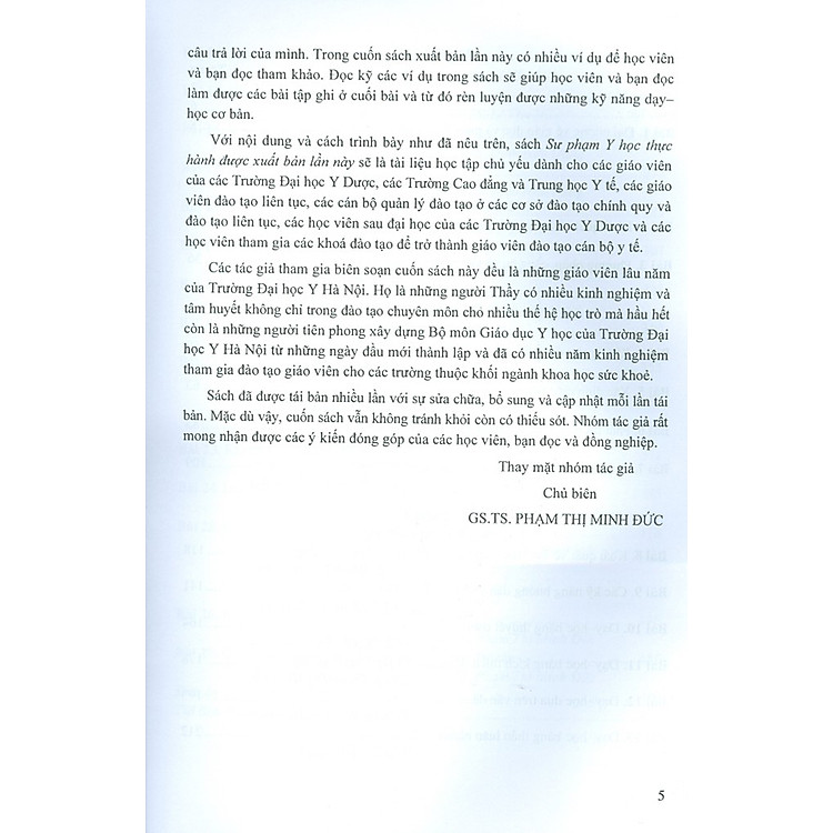 Sư Phạm Y Học Thực Hành (Tái bản 2022) - Ảnh 4
