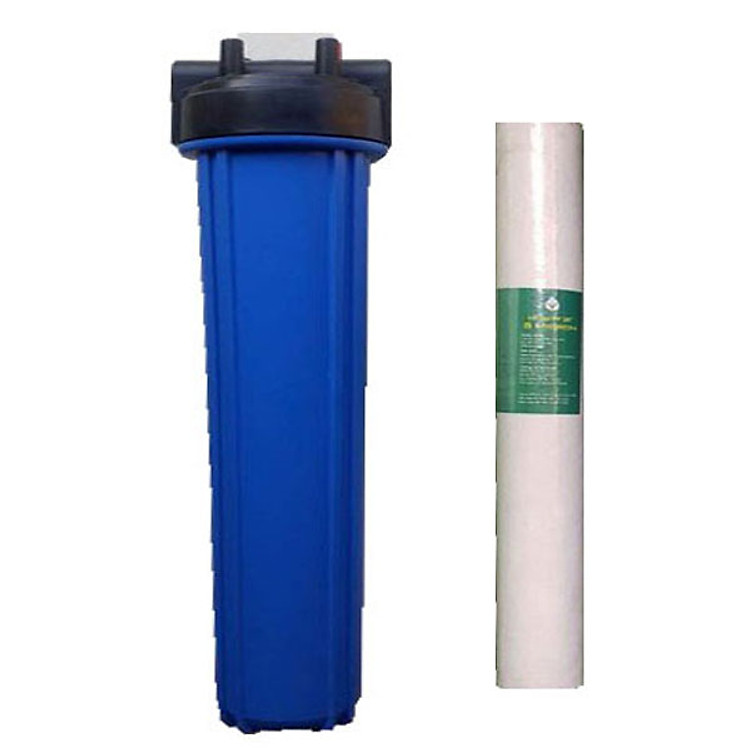 Cốc lọc 20inch (xanh) kèm lõi lọc thô