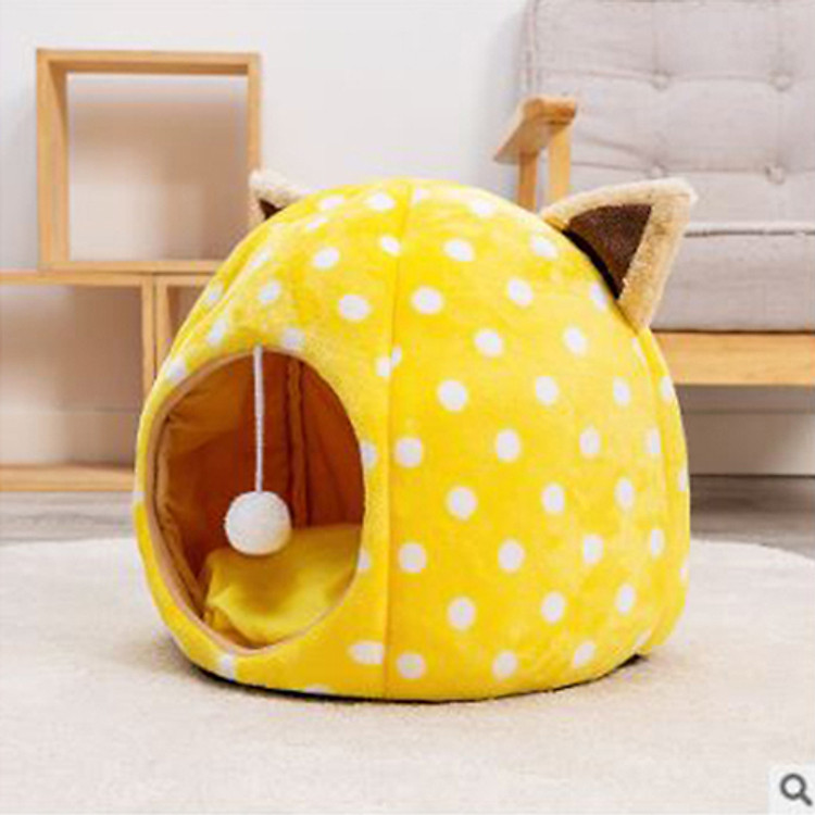 Ổ Nệm Hình Thú Dễ Thương Cho Mèo (Loại 2) - Hồng