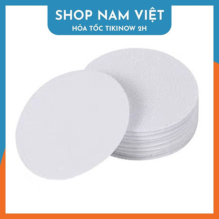 Miếng Dán Velcro Tròn (10 miếng) 5cm – Trắng