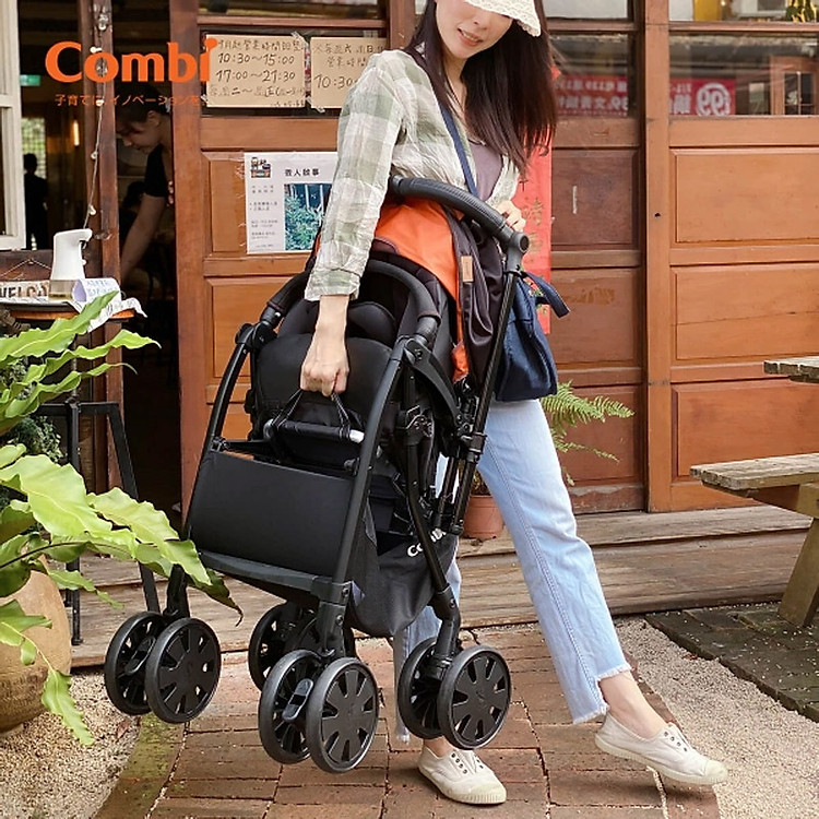 Mua Xe đẩy Combi CrossGo 4 bánh Đen Cam Chính hãng Giá tốt - Hình ảnh 5