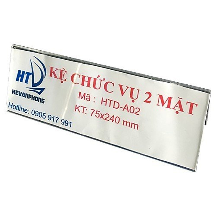 Kệ Mica Chức Vụ 2 Mặt Trung A05 (7.5cm x 24cm) - Ảnh 3