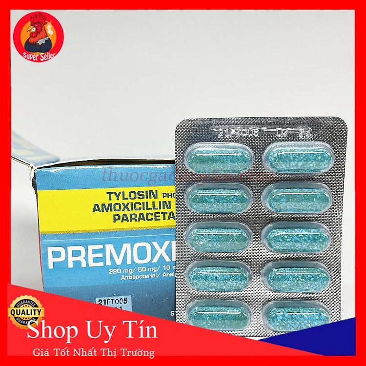 Premoxil 550-Dùng Cho Gà Bị Cựa-Khò Khè Sỗ Mũi Cao Cấp Dạng Viên