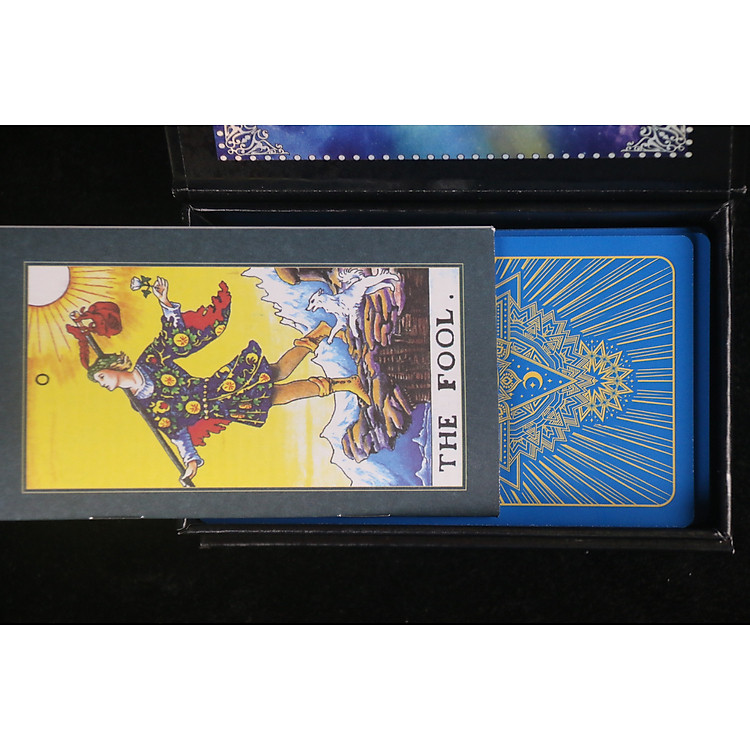 Bài god foild tarot xanh dương