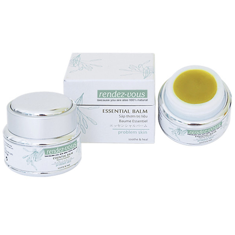 Sáp Thơm hỗ trợ Trị Liệu 100% Thiên Nhiên Cho Da Mụn Tuổi Trưởng Thành rendez-vous Essential Balms Problem Skin 15ml