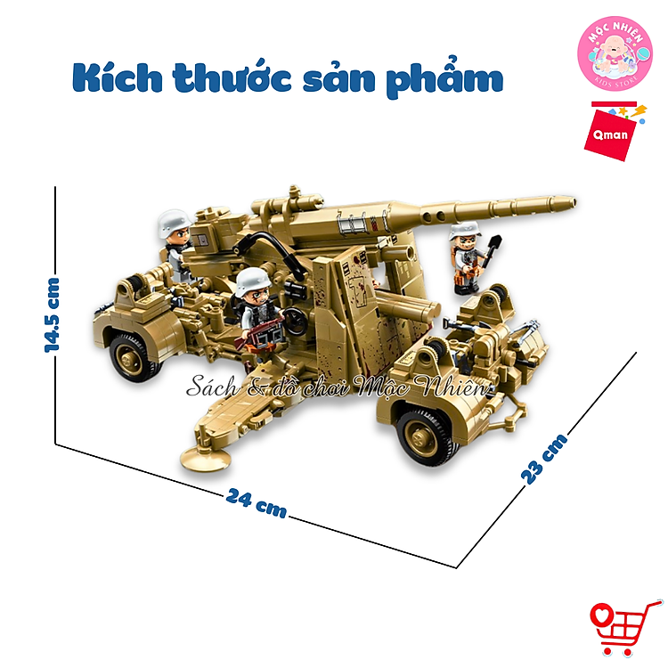 Mua Đồ chơi xếp hình Qman 21027 - Phòng không Chính hãng Giá tốt - Hình ảnh 3