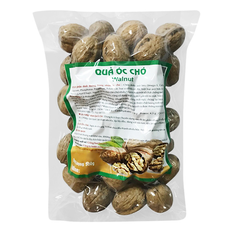 Hạt Óc Chó Mỹ Nguyên Vỏ Vũ Phát (500g)