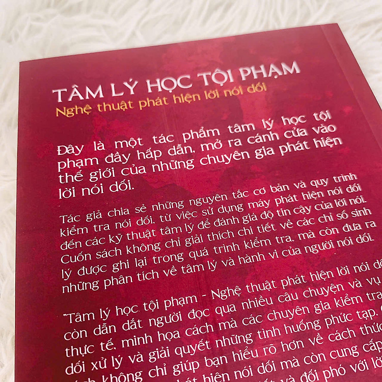 Tâm lý học tội phạm Nghệ thuật phát hiện lời nói dối - Ảnh 7