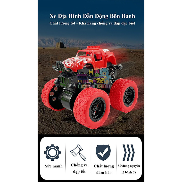 Xe Địa Hình Đồ Chơi Cho Bé Chính hãng Ưu đãi - Hình ảnh 3