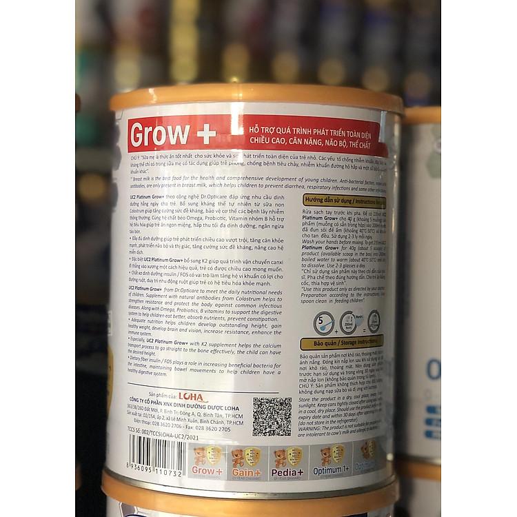 Nơi mua Sữa công thức UC2 Platinum Grow+ 800g Tin cậy Tiết kiệm - Hình ảnh 2