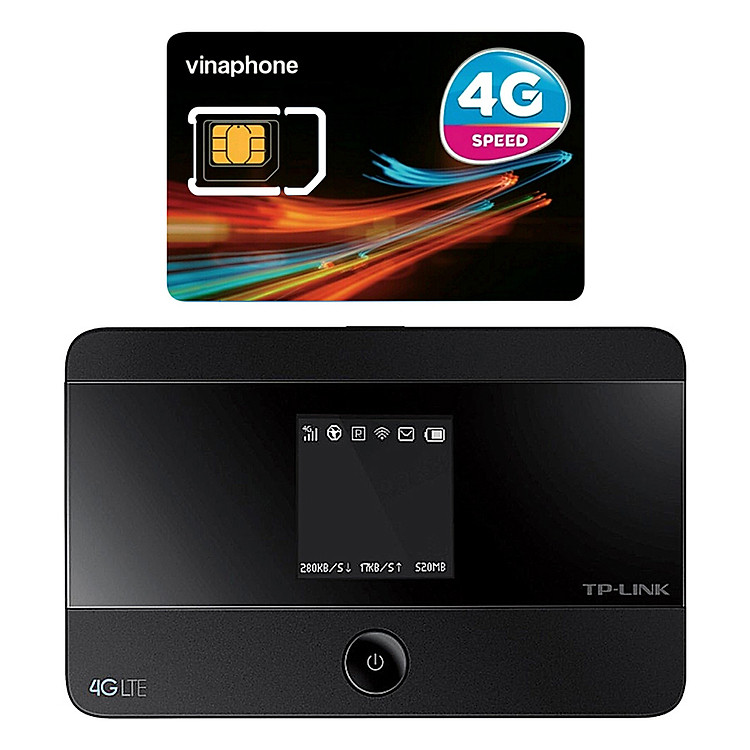 Bộ Phát Wifi Di Động 4G TP-Link M7350 300Mbps + Sim Vinaphone Tặng 2GB / Ngày - Hàng Chính Hãng