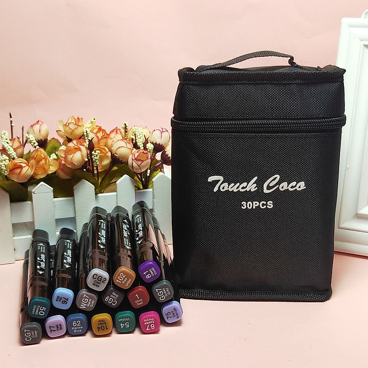 Hộp Bút Màu Touch 30 Màu 2 Đầu Chuyên Nghiệp - Ảnh 2