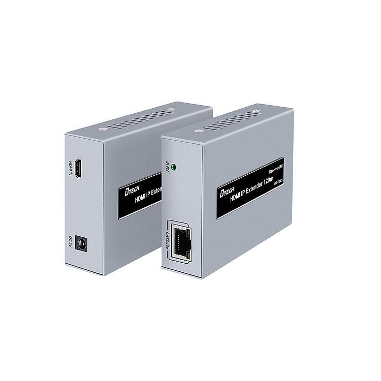Bộ kéo dài HDMI 120M qua cáp mạng DTECH DT-7043 - Hàng Chính Hãng
