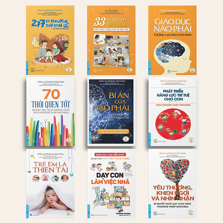Giáo Sư Makoto Shichida Trọn Bộ 9 Cuốn