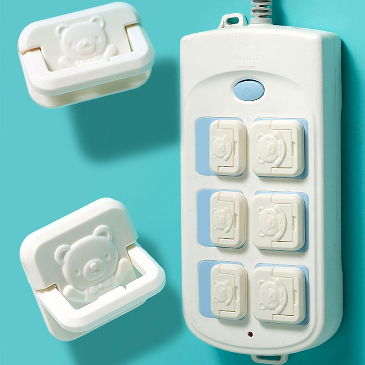 Combo 5 Nút Bịt Ổ Điện Hình Gấu Chính hãng Giá tốt - Hình ảnh 4
