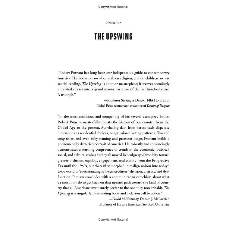 The Upswing: How America Came Together A Century Ago And How We Can Do It Again - Ảnh 3