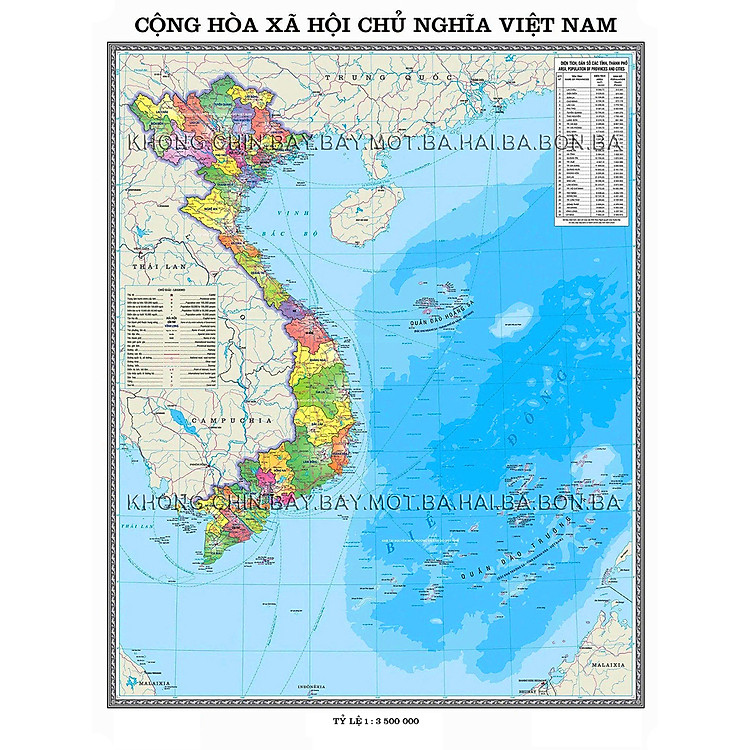 Bản đồ Tờ gấp Việt Nam, Thế giới, Hà Nội, Asean