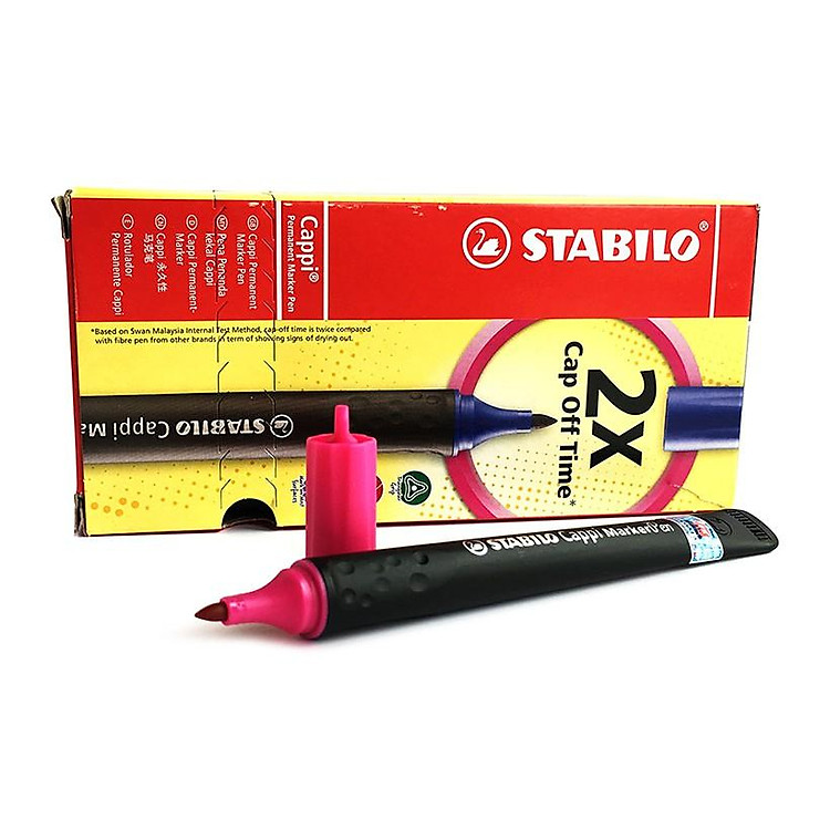 Bút Lông Dầu STABILO Cappi MarkerPen (10 chiếc)