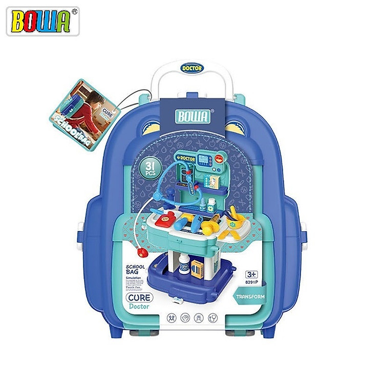 Bộ đồ chơi bác sĩ BOWA 8391P Chính hãng Giá rẻ - Hình ảnh 4
