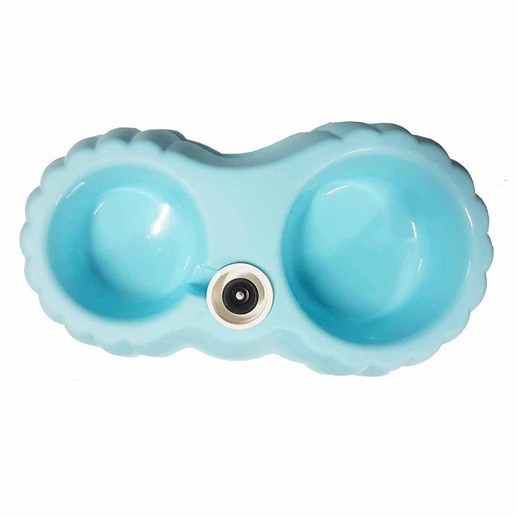 Bát ăn đôi cho chó nhỏ 1-3kg (màu ngẫu nhiên)