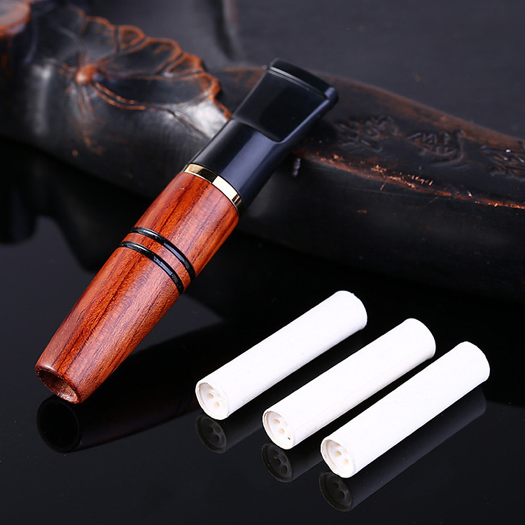 Tẩu Lọc Thuốc Cầm Tay ZB-213 Vỏ Gỗ Đàn Hương - Ảnh 3