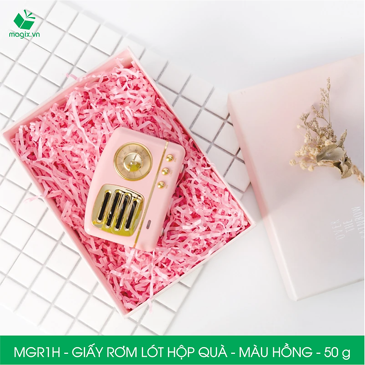 Giấy Rơm Lót Hộp Quà Màu Hồng (100g) - Ảnh 4