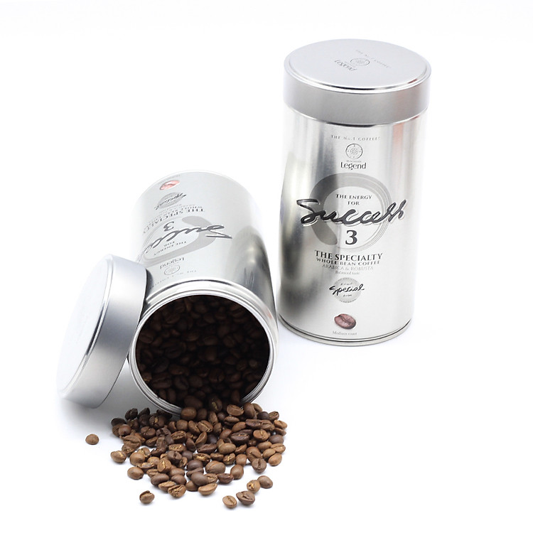 Cà Phê Hạt Mộc Legend Success 3 Trung Nguyên Lon 250g