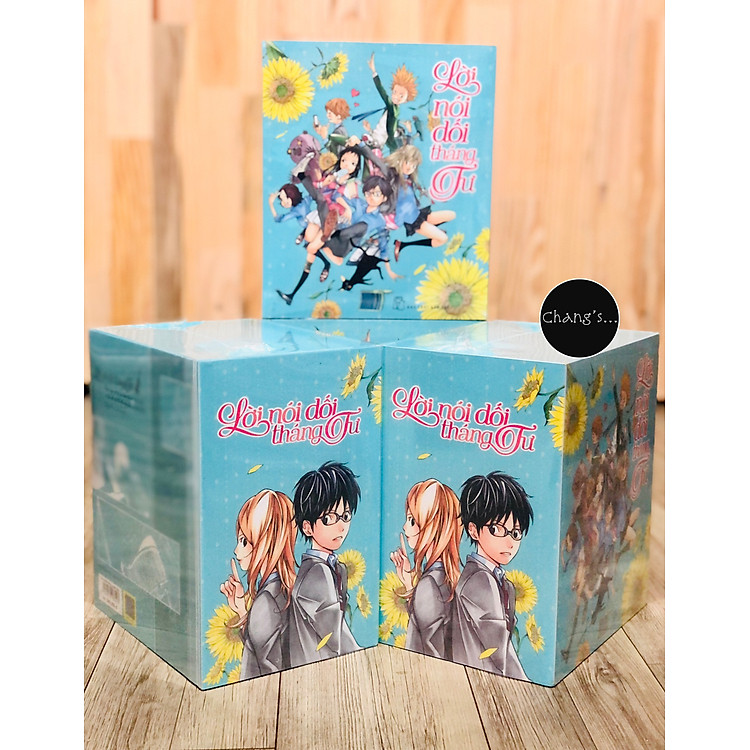 Boxset Lời Nói Dối Tháng Tư - Tặng Kèm 2 Card Nhựa Hình Nhân Vật (Bộ 12 Tập)