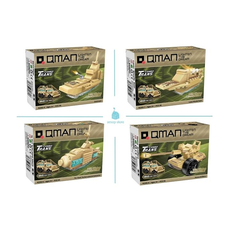 Hộp đồ chơi lắp ráp xe Qman 42202 Chính hãng Giá rẻ - Hình ảnh 4