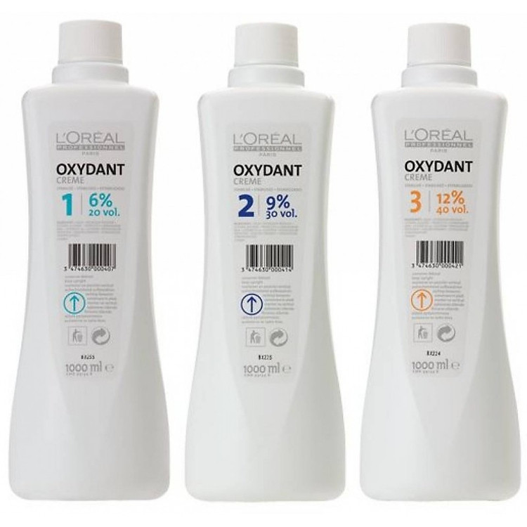 Kem trợ nhuộm Oxy L'oreal Oxydant Creme (Dung môi pha thuốc nhuộm) 1000ml
