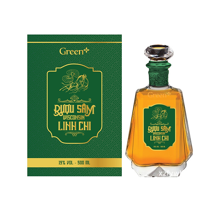 Rượu Sâm Wisconsin Linh Chi (19% vol - 500ml)
